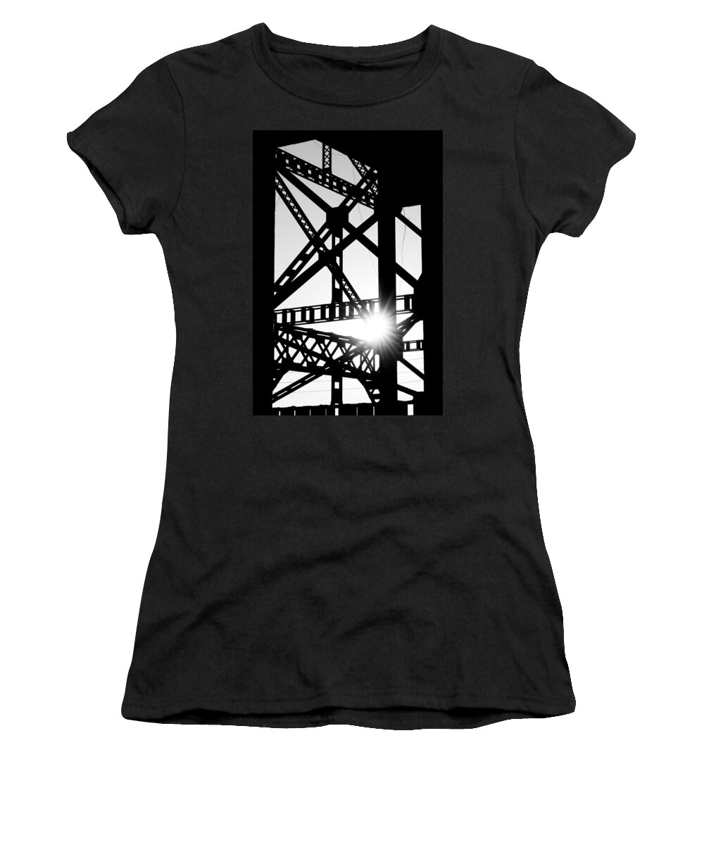 Bridge Women's T-Shirt featuring the photograph Welded by Scott Rackers