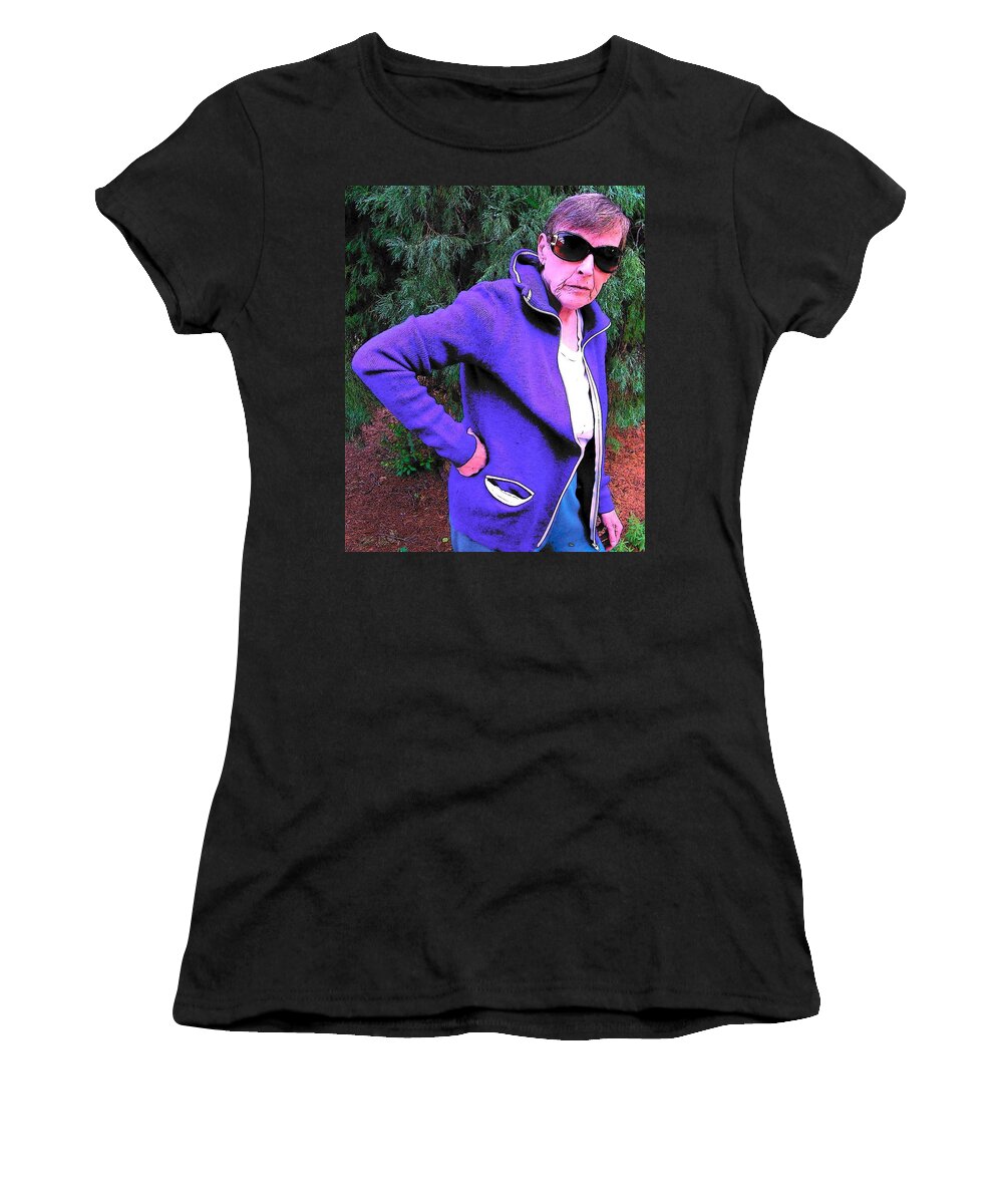 Woman Women's T-Shirt featuring the photograph Well Are You Coming 2 by Lenore Senior