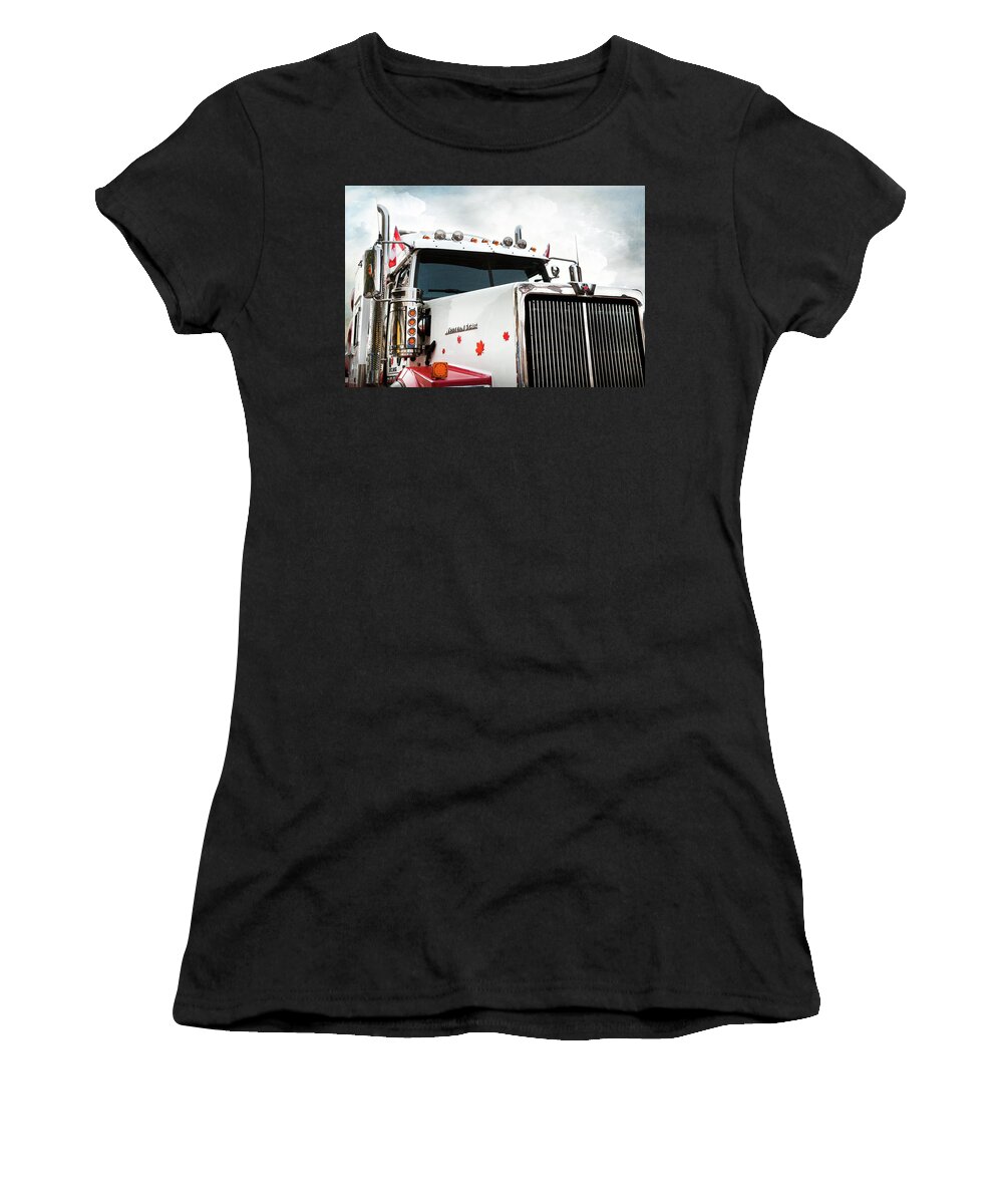 Trucks Women's T-Shirt featuring the photograph Western Star Out Of Canada by Theresa Tahara