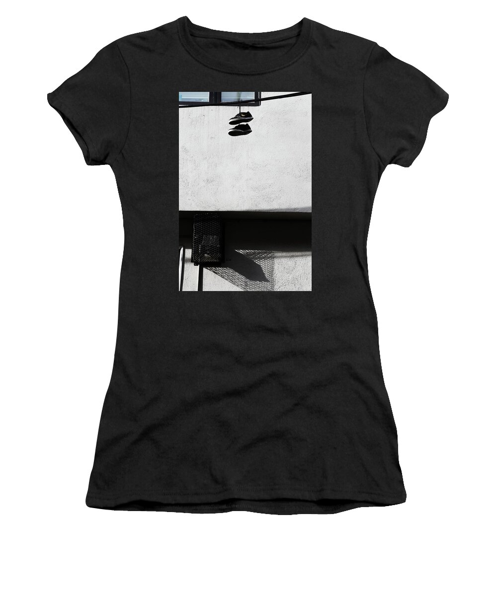 Street Photography Women's T-Shirt featuring the photograph What That For Me by J C