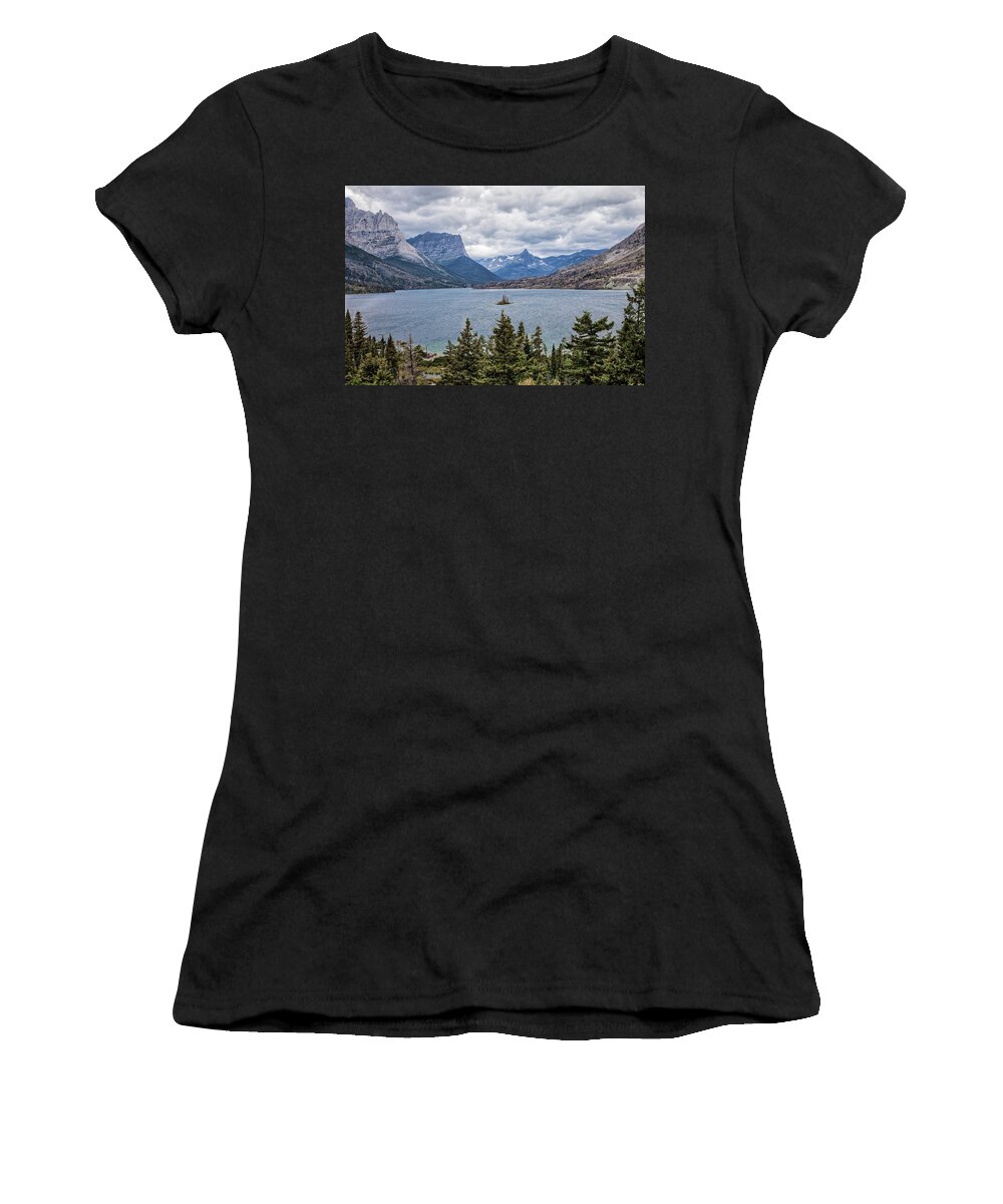 Canyon Women's T-Shirt featuring the photograph Wild Goose Island by Ronald Lutz