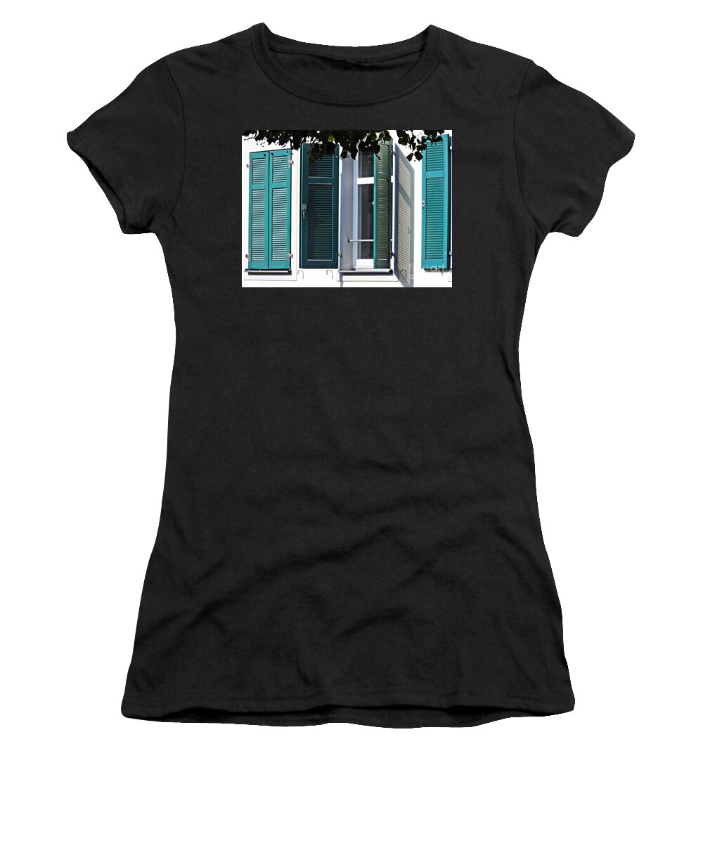 Window Women's T-Shirt featuring the photograph Windows in Biebrich 1 by Sarah Loft