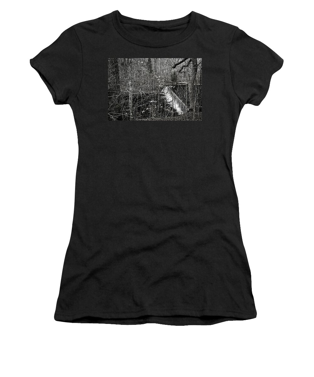 Forest Women's T-Shirt featuring the photograph Winter Woods by George Taylor