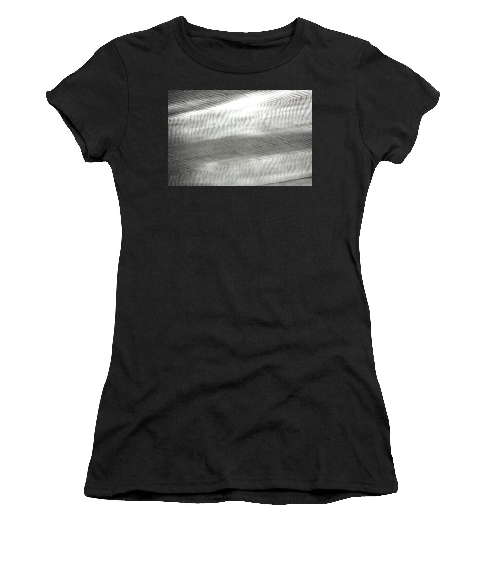 Black And White Women's T-Shirt featuring the photograph Wood Grain by Trina R Sellers