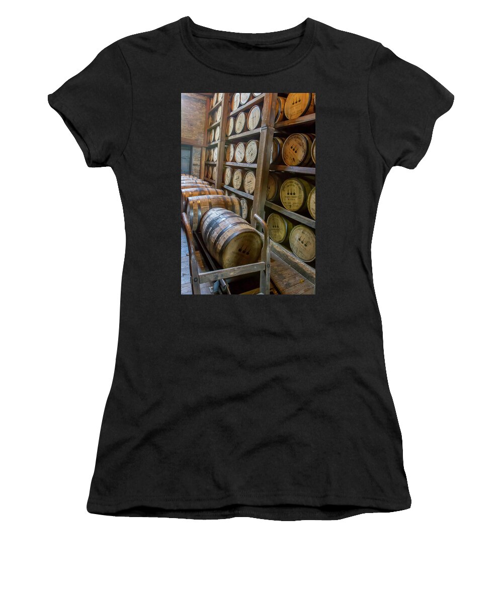 Aging. Age Women's T-Shirt featuring the photograph Woodford Reserves RIk house by Karen Foley