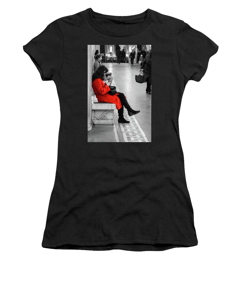 Moscow Women's T-Shirt featuring the photograph Working Girl by Geoff Smith