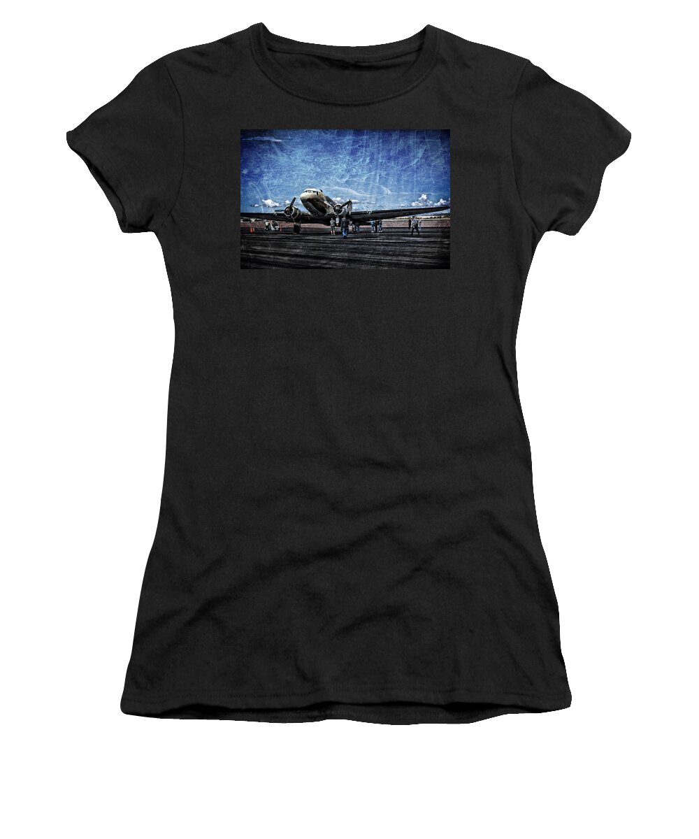 Photograph Women's T-Shirt featuring the photograph WWII Workhorse by Richard Gehlbach