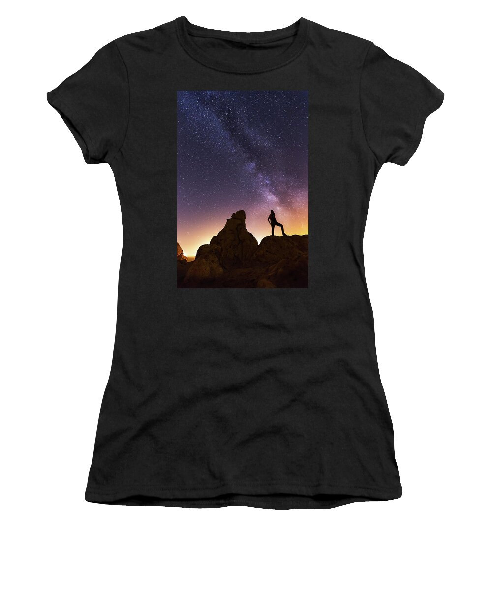 Milkyway Women's T-Shirt featuring the photograph You Cant Take The Sky From Me by Tassanee Angiolillo