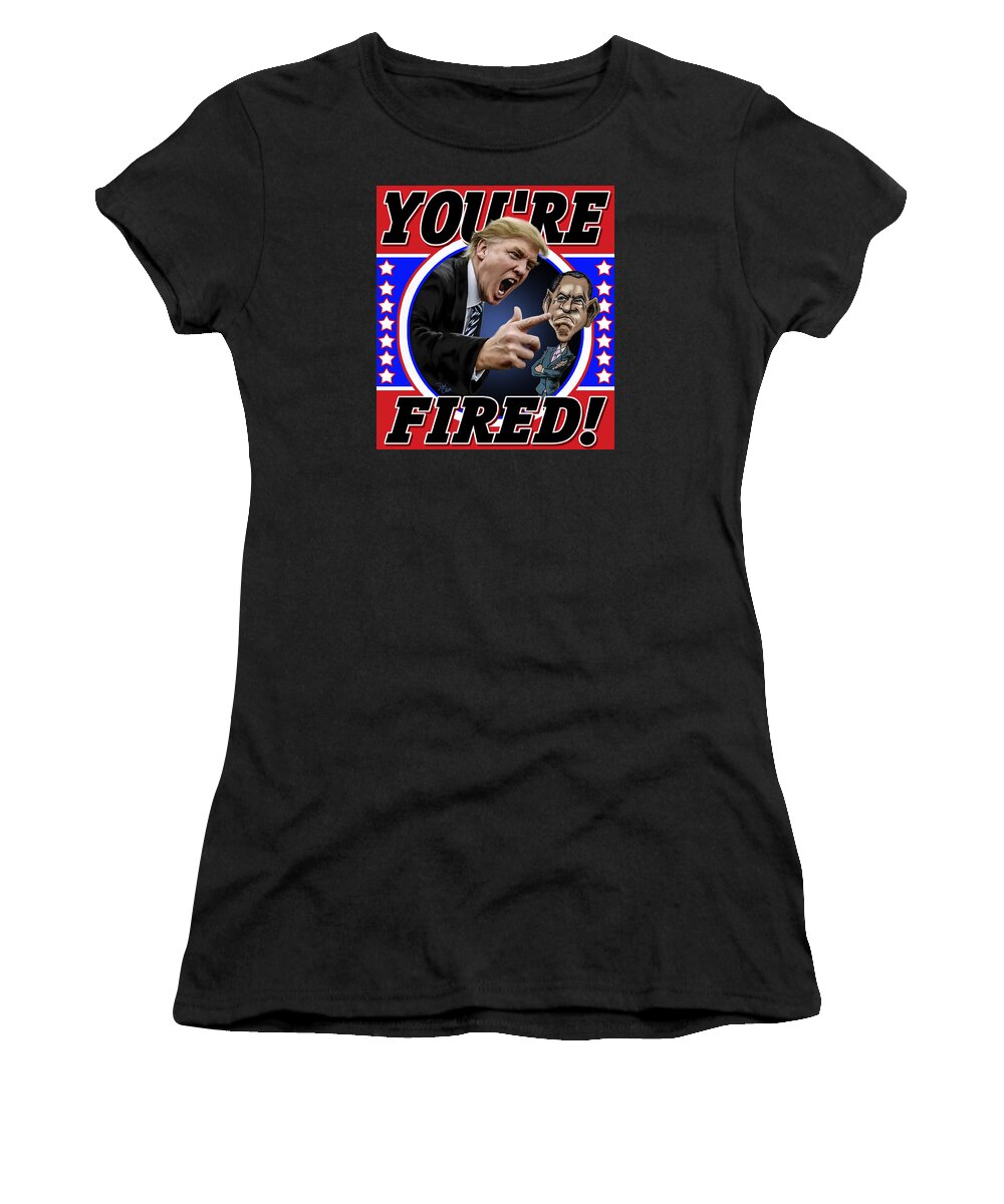 Donald Trump Women's T-Shirt featuring the photograph You're Fired by Don Olea