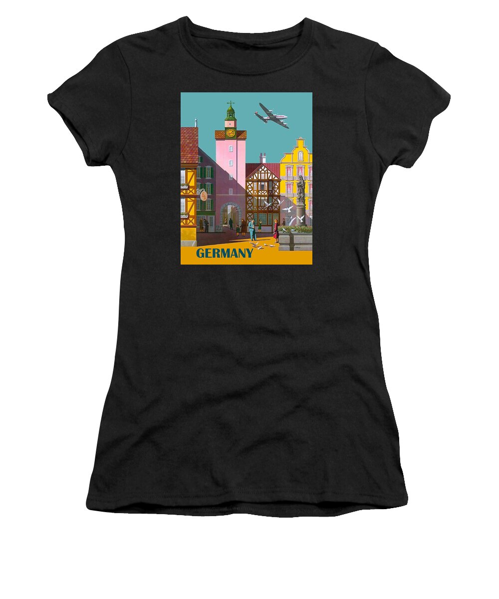Germany Women's T-Shirt featuring the digital art Germany #2 by Long Shot