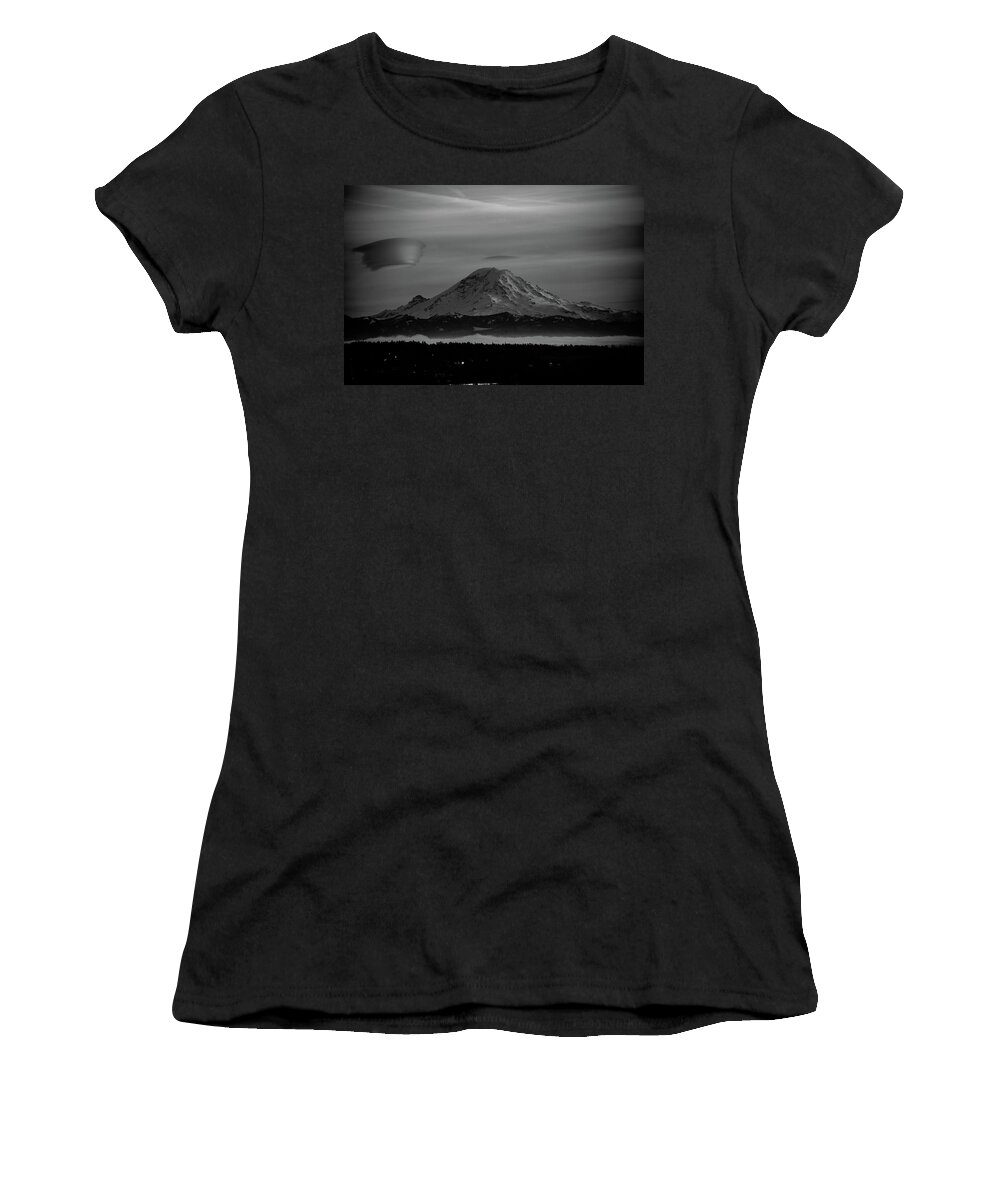 Lenticular Cloud Women's T-Shirt featuring the photograph Lenticular Cloud #1 by Jerry Cahill