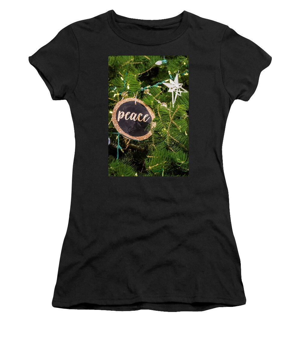 Cleveland Botacinal Gardens Women's T-Shirt featuring the photograph Peace #1 by Stewart Helberg
