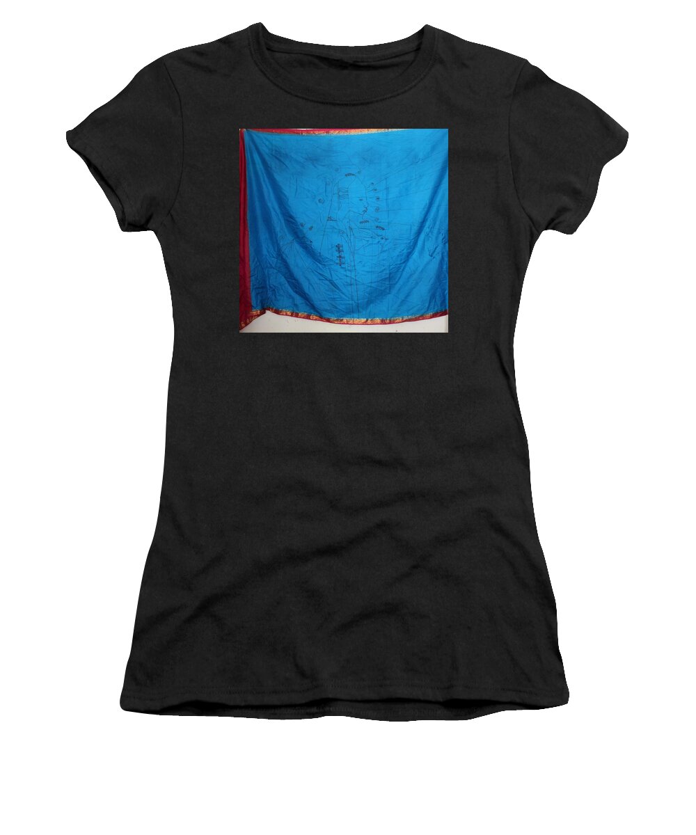Jesus Women's T-Shirt featuring the painting Our Lady of Asia #12 by Gloria Ssali