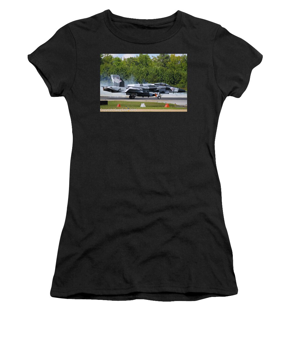 F18 Women's T-Shirt featuring the photograph F18 #3 by Greg Smith