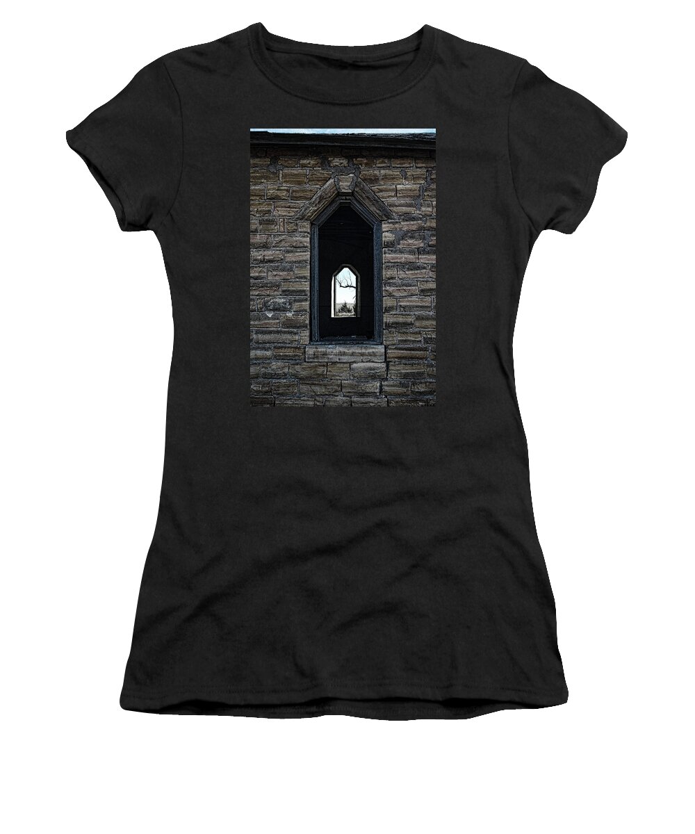 Church Women's T-Shirt featuring the photograph Abandoned Church #3 by Ron Weathers