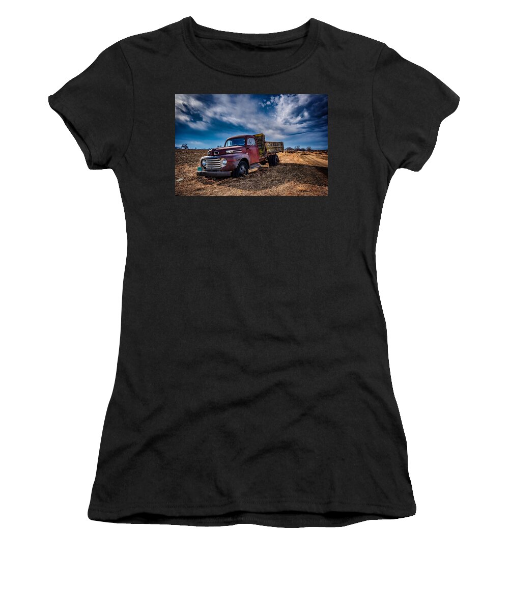 Farm Women's T-Shirt featuring the photograph Abandoned Farm Truck by Christopher Thomas