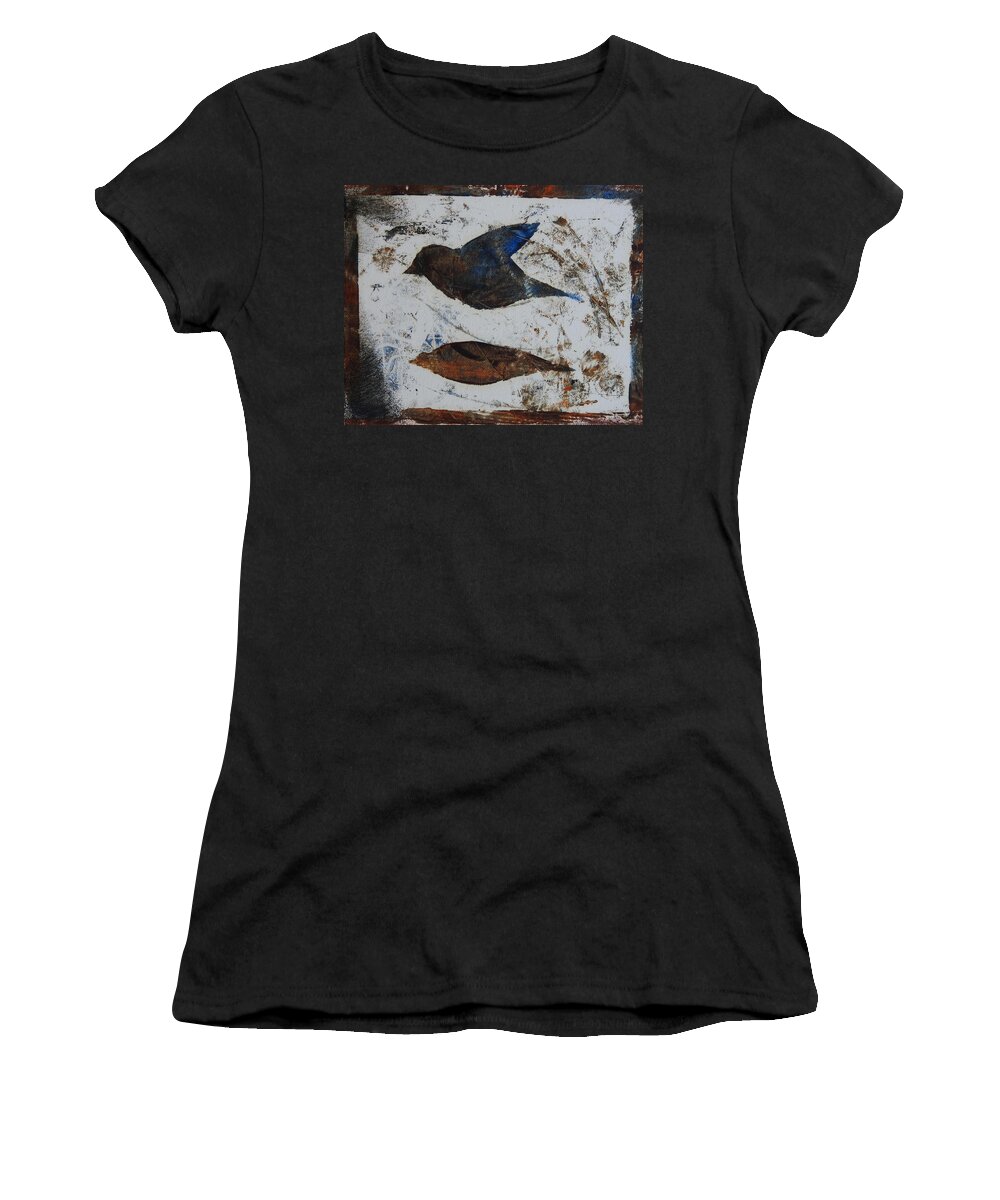 Bird Women's T-Shirt featuring the painting African Safari Bird by Ilona Petzer