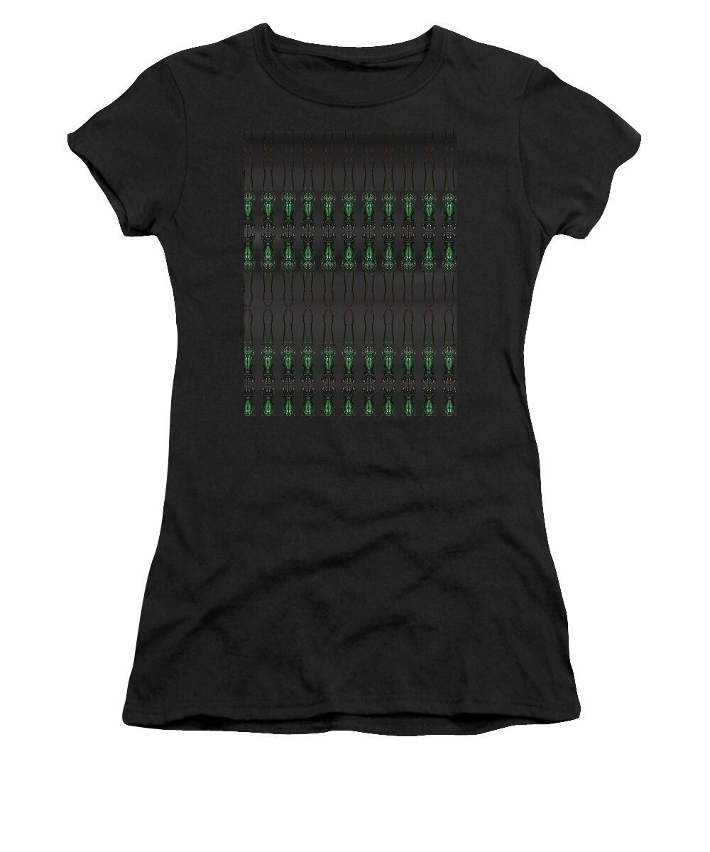 Modern Abstract Women's T-Shirt featuring the drawing Art Deco Line Design by Joan Stratton