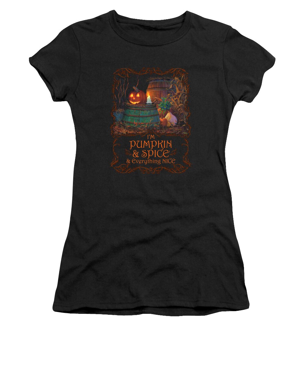 Michael Humphries Women's T-Shirt featuring the painting The Great Pumpkin by Michael Humphries