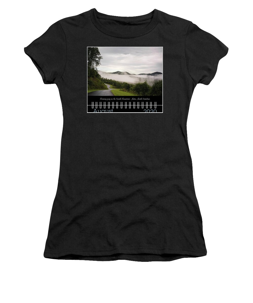 2020 Women's T-Shirt featuring the photograph August 2020 Classic Calendar Preview by Joni Eskridge