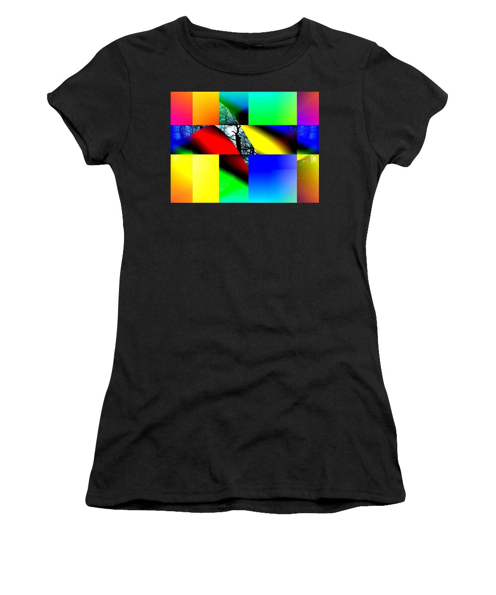 #abstracts #acrylic #artgallery # #artist #artnews # #artwork # #callforart #callforentries #colour #creative # #paint #painting #paintings #photograph #photography #photoshoot #photoshop #photoshopped Women's T-Shirt featuring the digital art Beyond The Horizon Part 1 by The Lovelock experience