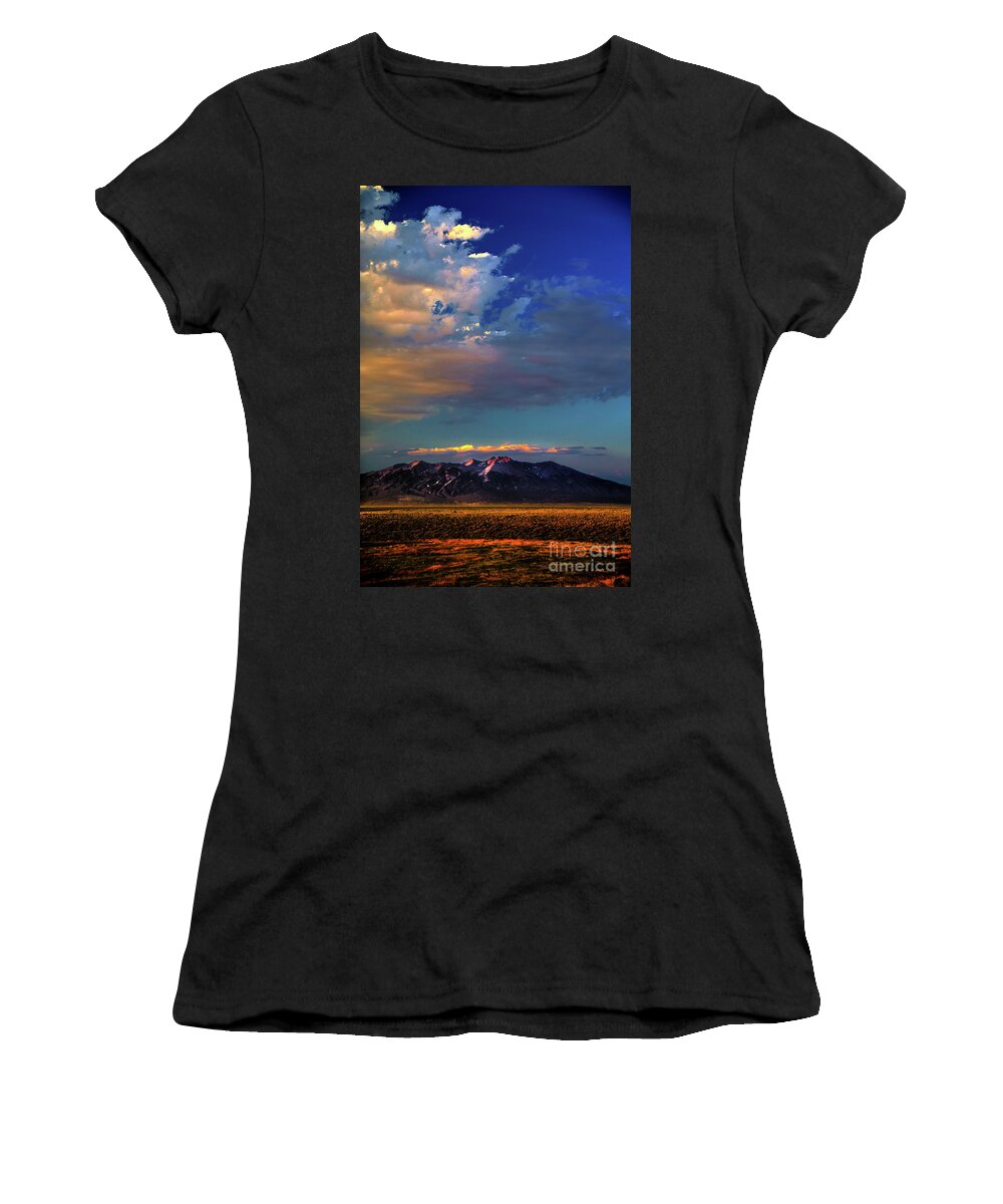 Afterglow Women's T-Shirt featuring the photograph Blanca Peak by Bill Frische