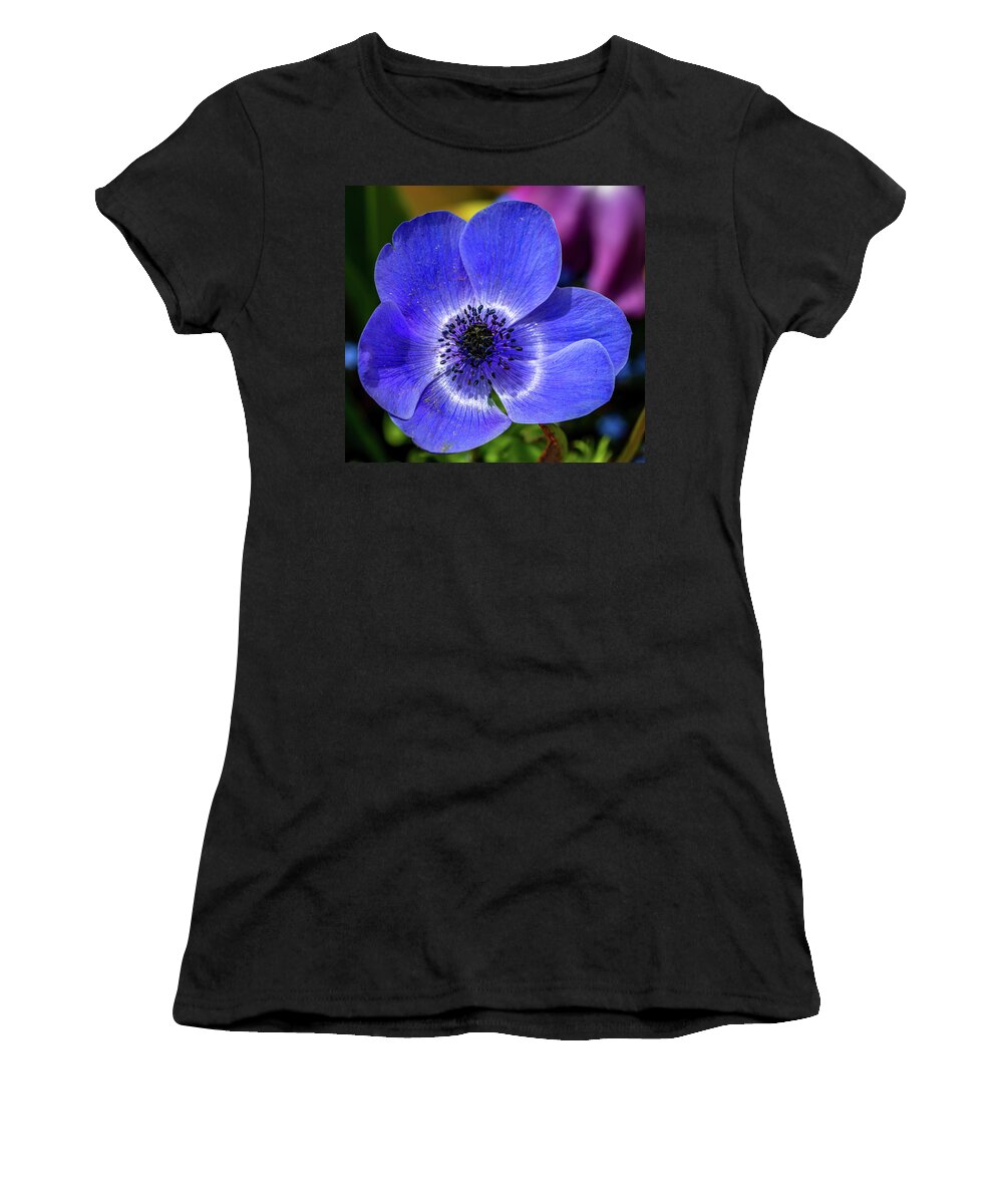 Blue Women's T-Shirt featuring the photograph Blue Poppy by Susie Weaver