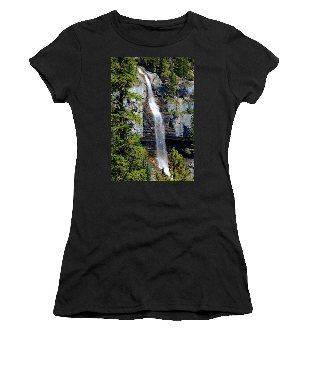 Bridal Veil Falls Canada Women's T-Shirt featuring the photograph Bridal Veil Falls Canada by Linda Sannuti