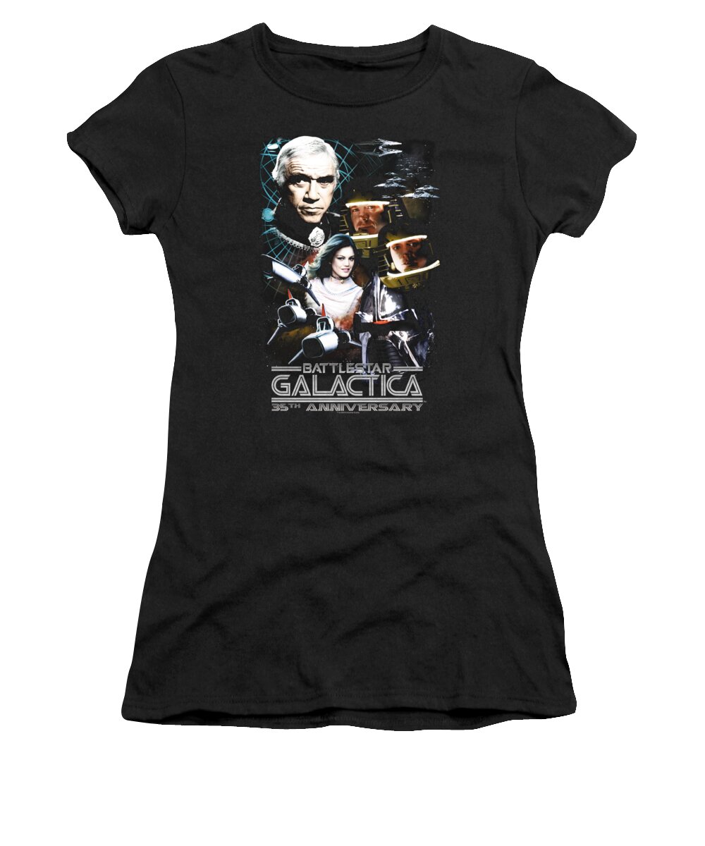  Women's T-Shirt featuring the digital art Bsg - 35th Anniversary Collage by Brand A