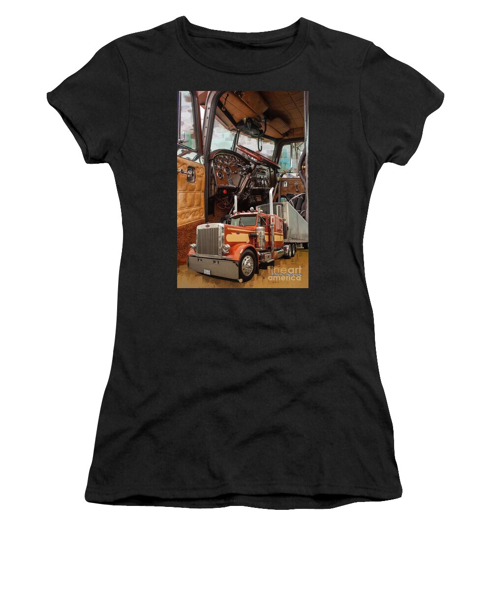 Big Rigs Women's T-Shirt featuring the photograph Catr9363c-19 by Randy Harris