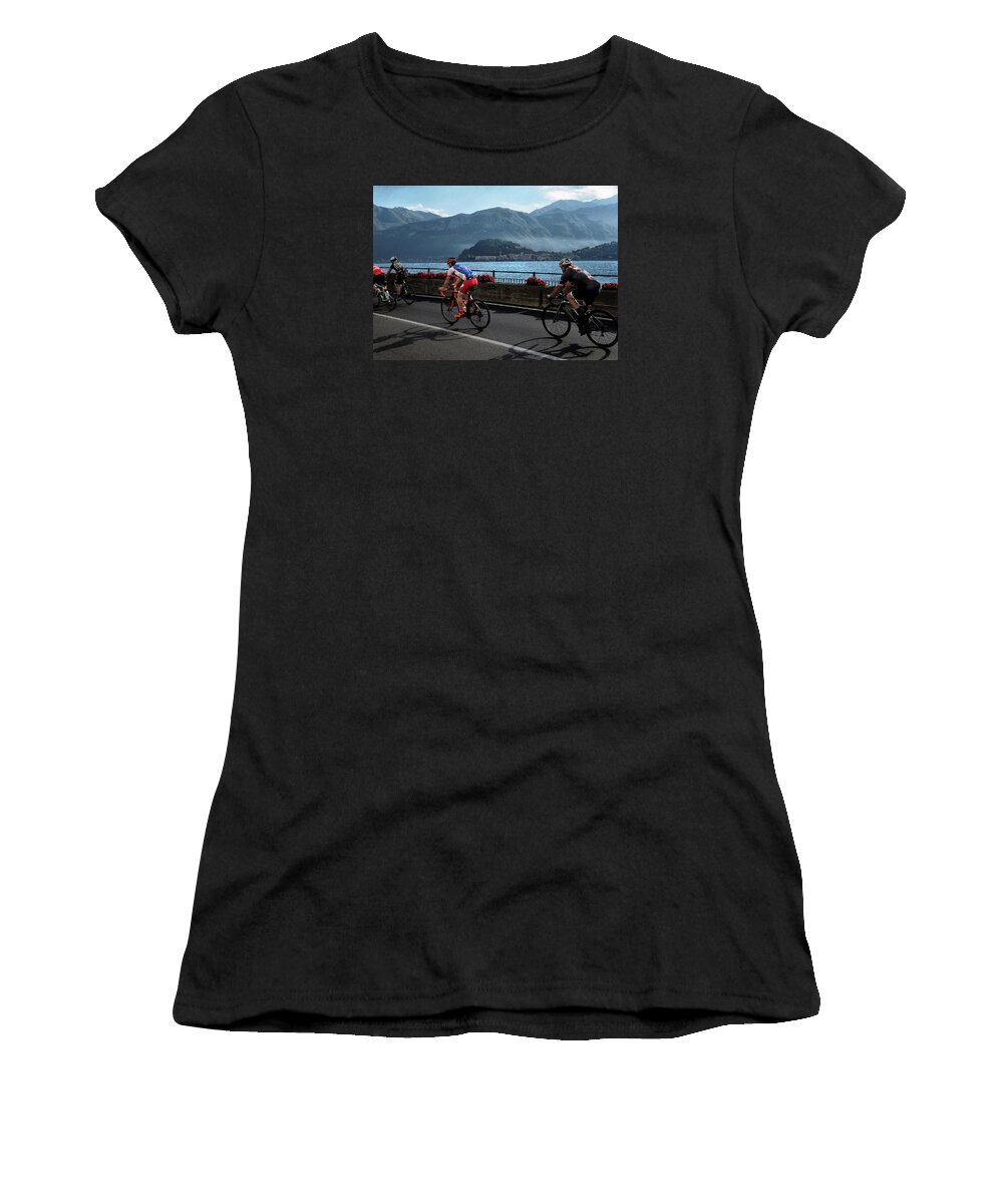 Cycling Women's T-Shirt featuring the photograph Ciclismo by Jim Hill
