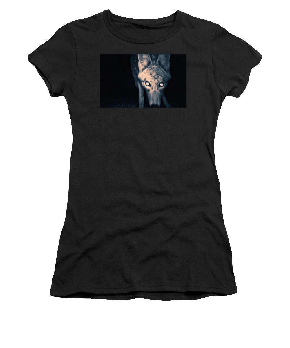 Animal Trail Women's T-Shirt featuring the photograph Close Enough? by Judy Kennedy