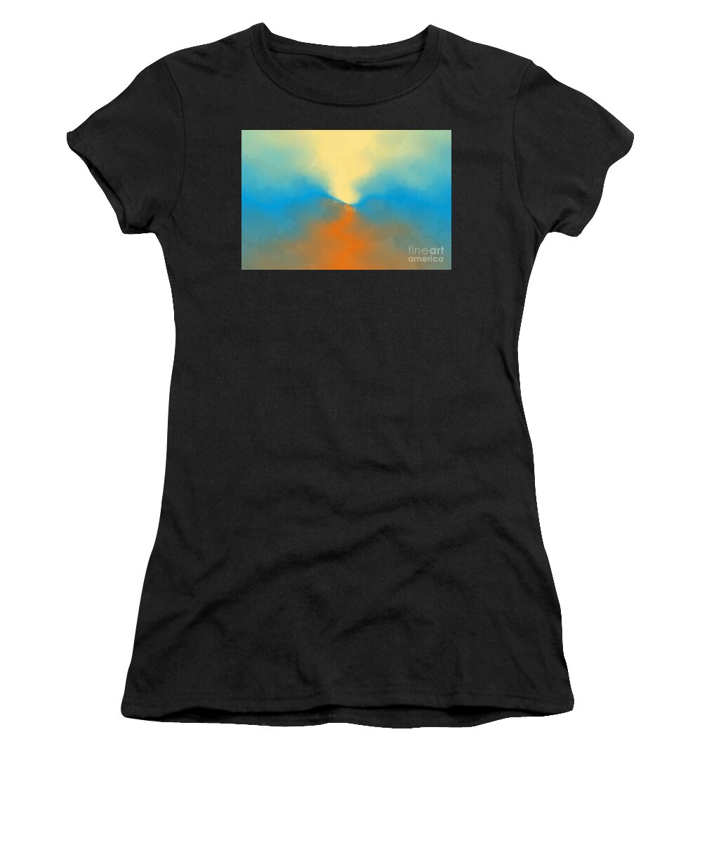 Landscape Women's T-Shirt featuring the painting Cool November by Bill King