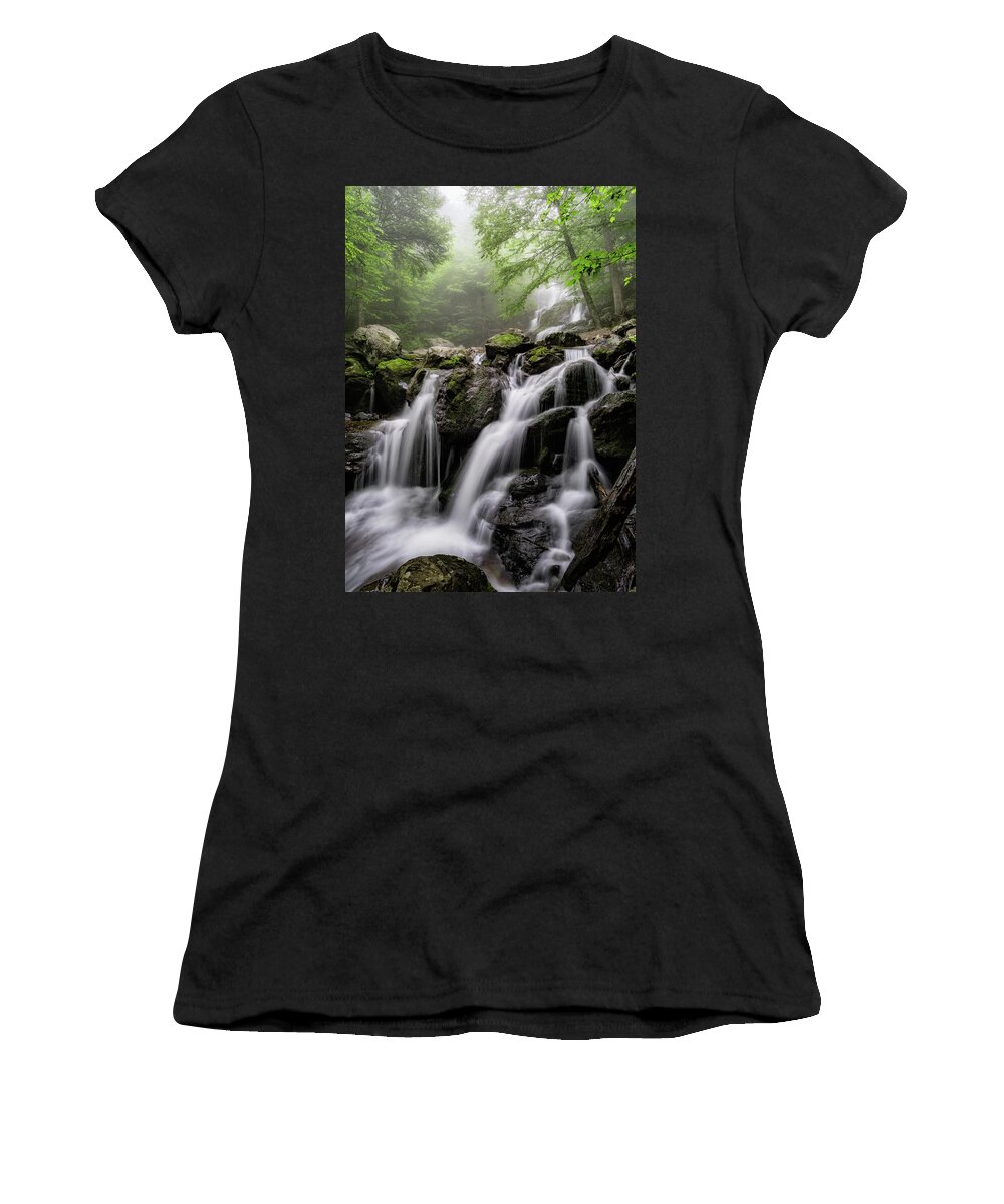 Shenandoah National Park Women's T-Shirt featuring the photograph Dark Hollow Falls by C Renee Martin
