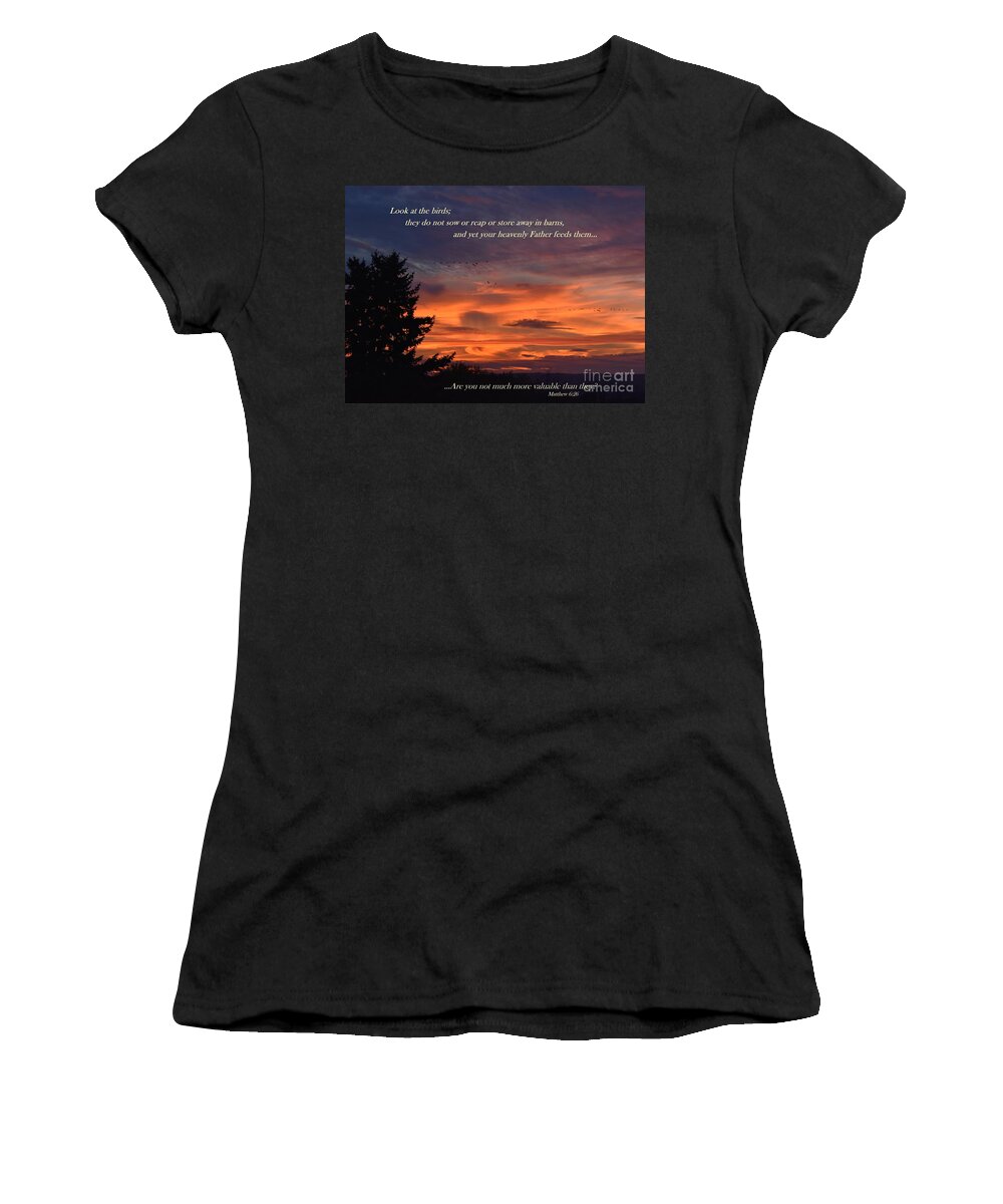 Catholic Women's T-Shirt featuring the photograph Do Not Worry by Christina Verdgeline