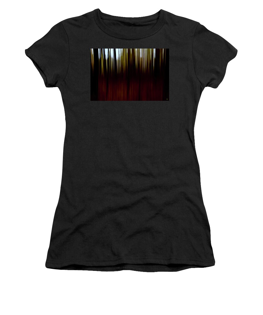 Dusk Women's T-Shirt featuring the photograph Dusk in the Woods by John Meader