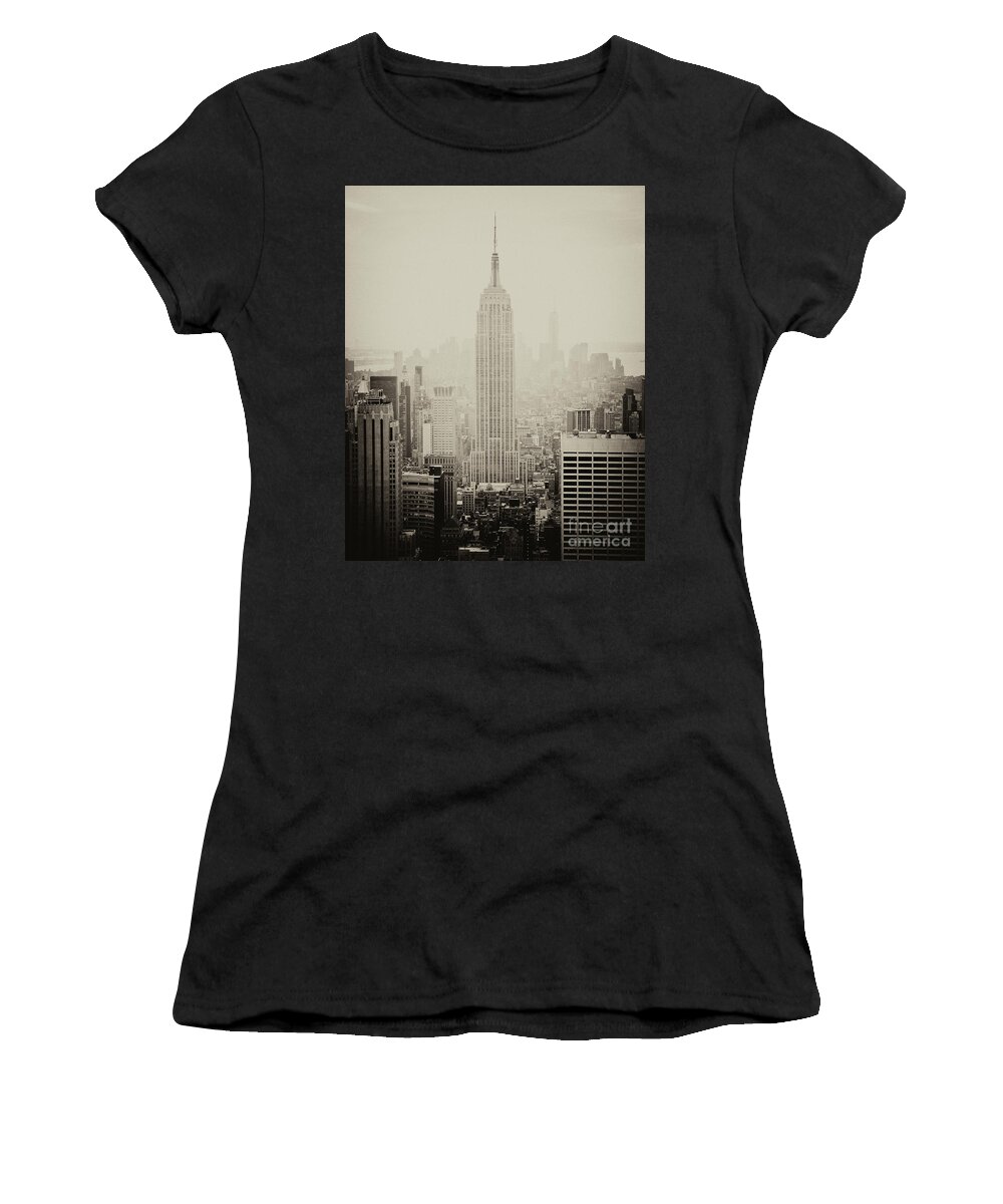 Nyc Women's T-Shirt featuring the photograph Empire by RicharD Murphy