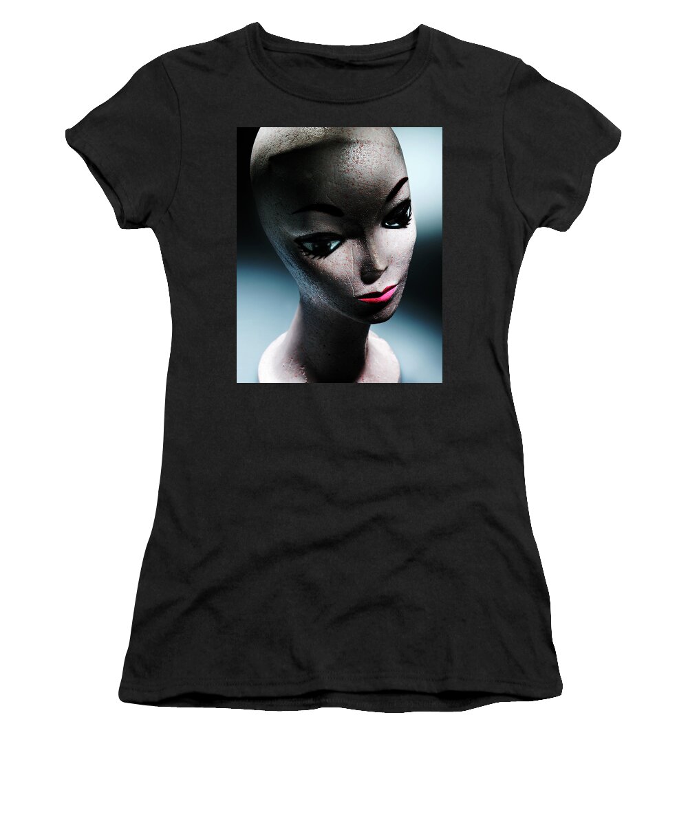 Campy Women's T-Shirt featuring the drawing Female Mannequin Head by CSA Images