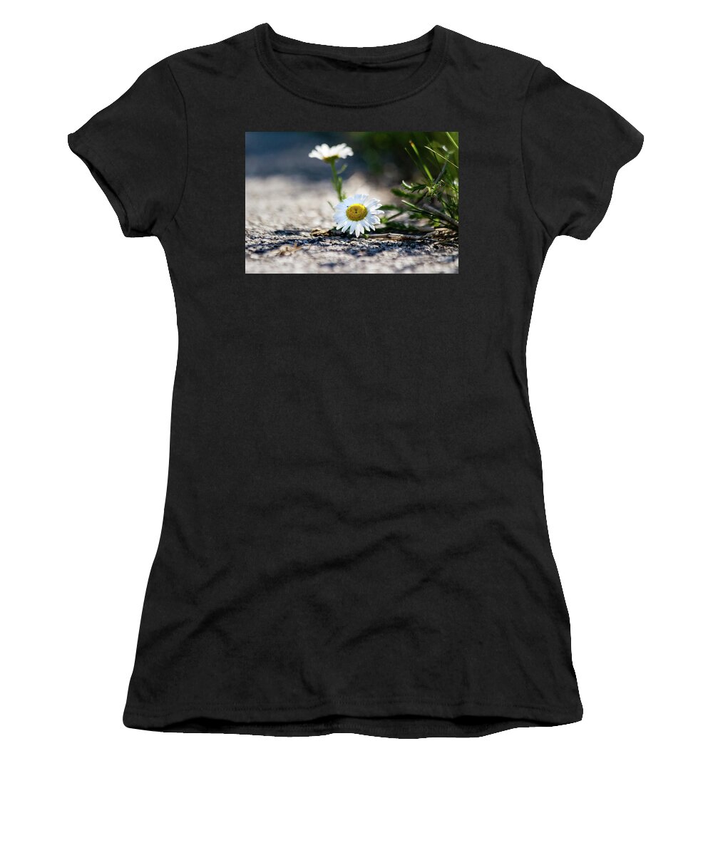 Beautiful Women's T-Shirt featuring the photograph Flower streetside by SAURAVphoto Online Store