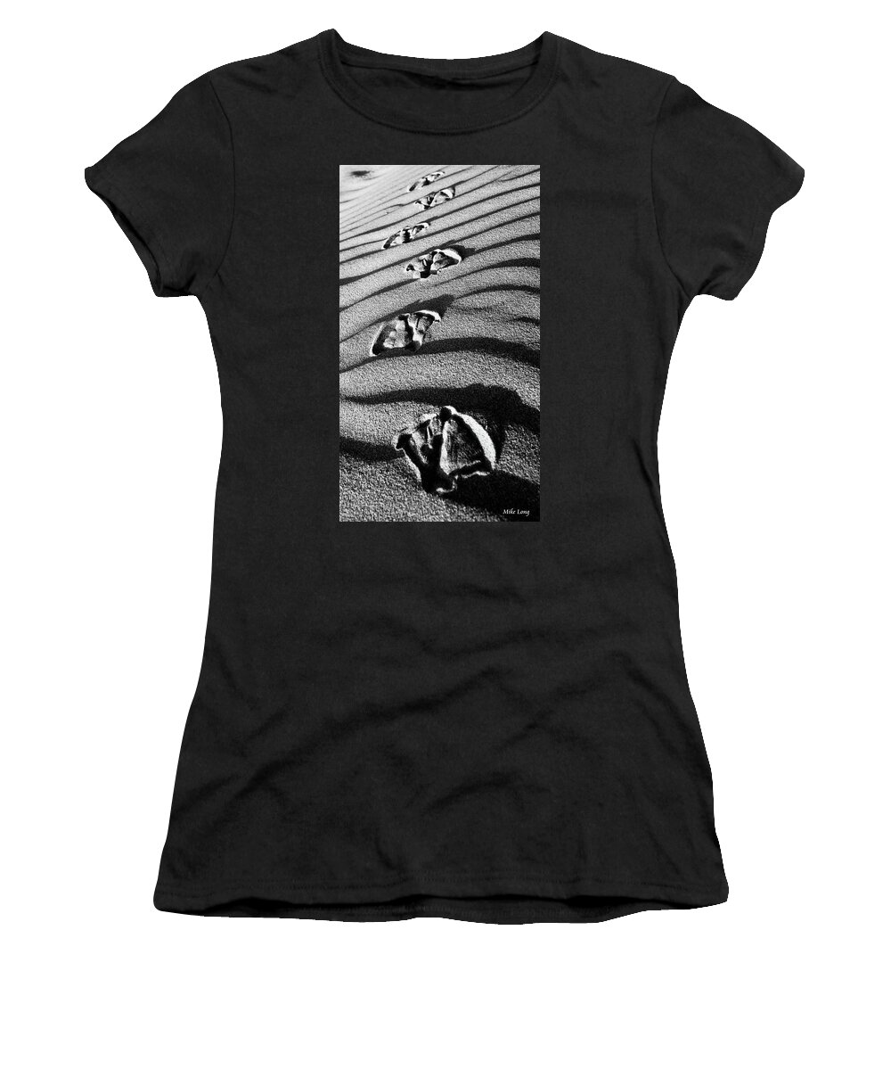 Beach Women's T-Shirt featuring the photograph Follow Me by Mike Long