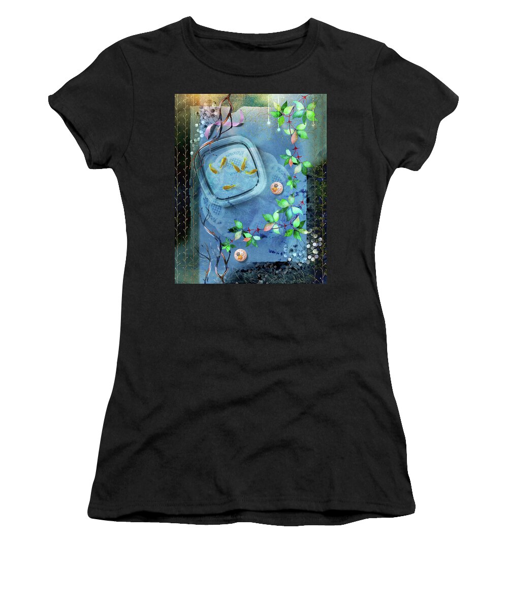 Fragility Women's T-Shirt featuring the digital art Fragility of Life by Linda Carruth