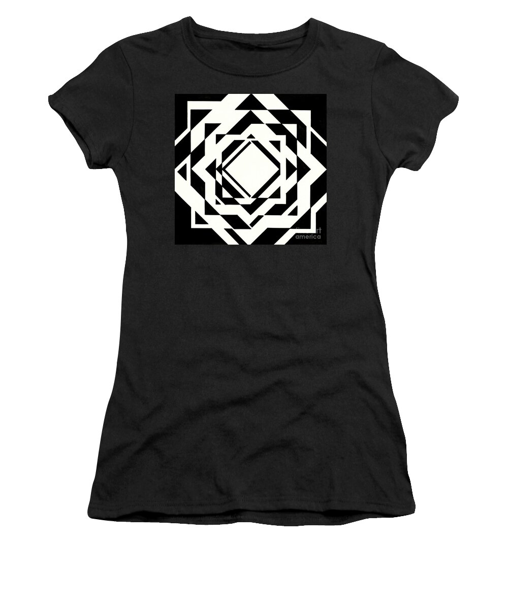 Abstract Women's T-Shirt featuring the painting Geometric Shapes, Untitled by Manuel Bennett