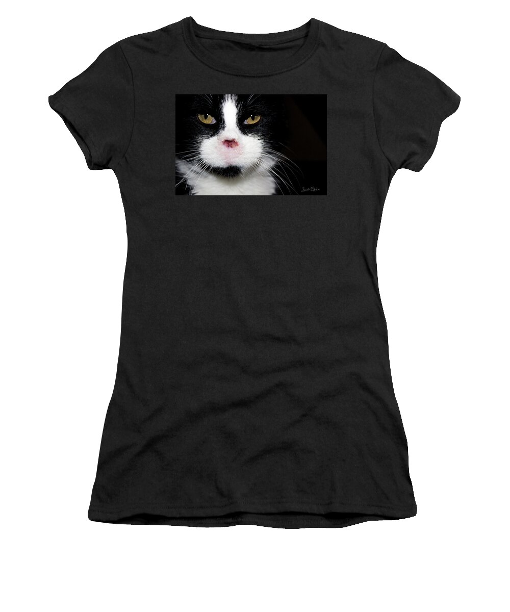 Feral Cat Photo Women's T-Shirt featuring the photograph Gorgeous - Portrait by Sandra Dalton
