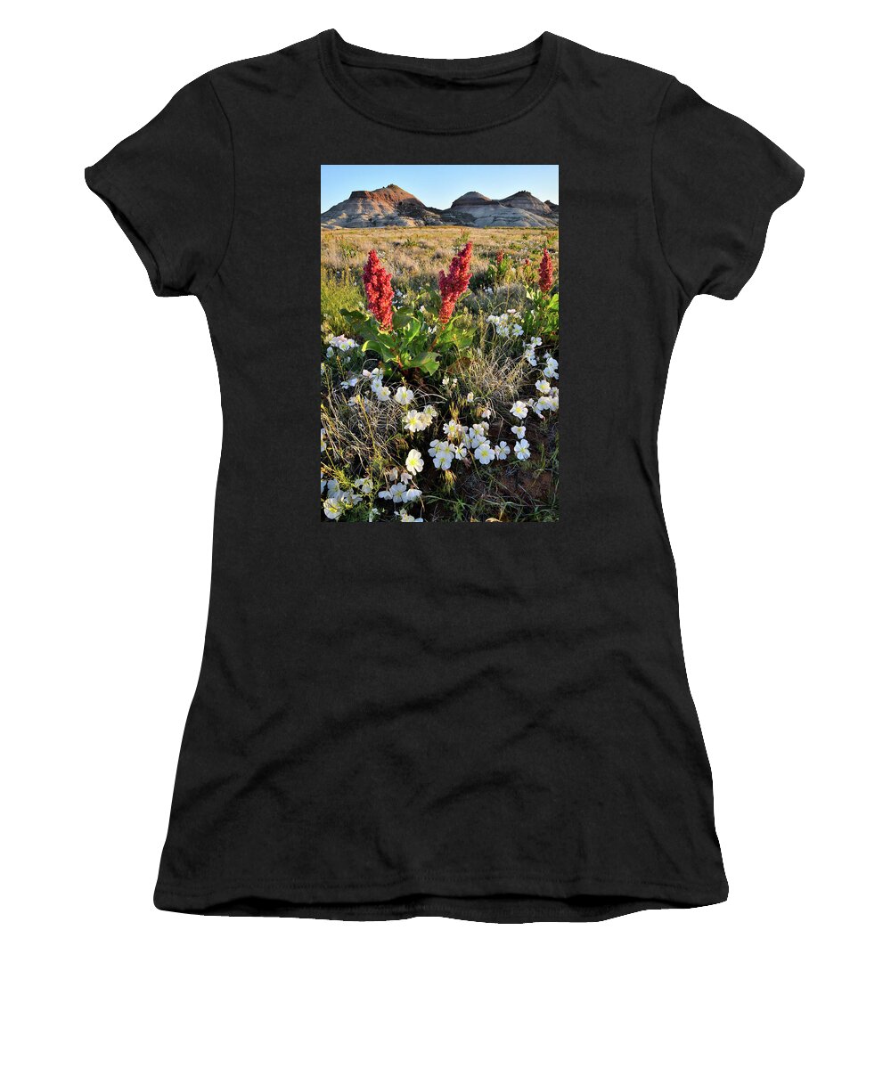Ruby Mountain Women's T-Shirt featuring the photograph Grand Junction Wildflowers by Ray Mathis