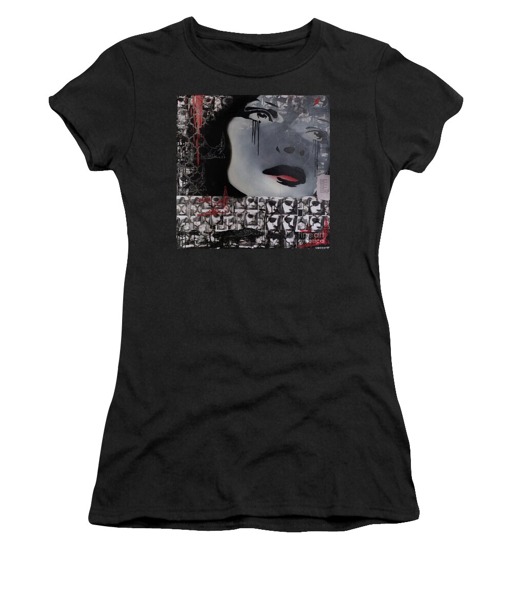  Women's T-Shirt featuring the mixed media High Hopes by SORROW Gallery