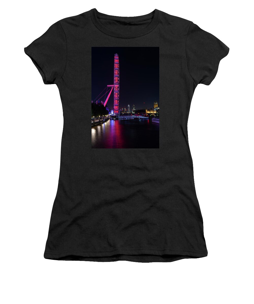 London Eye Women's T-Shirt featuring the photograph In the blink of an eye 2 by Steev Stamford
