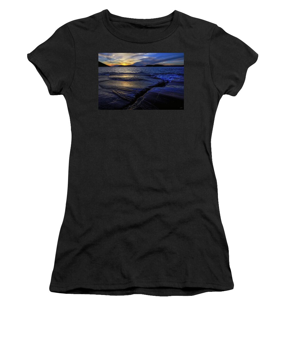 Lake Superior Women's T-Shirt featuring the photograph Indigo by Doug Gibbons