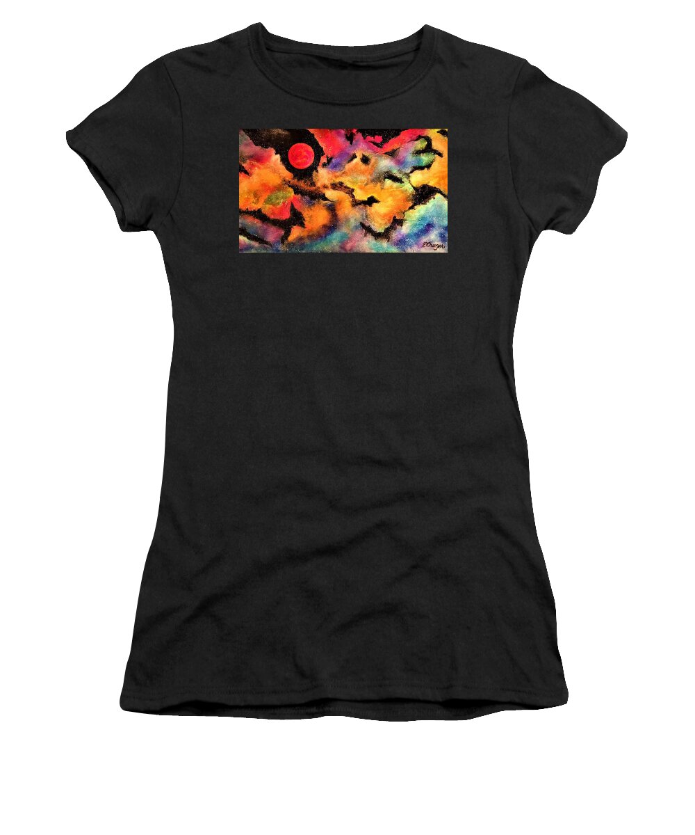 Planets Arcturus Arcturian Ascension Cosmos Universe Star Seed Nebula Space Alienworld Women's T-Shirt featuring the painting Infinite Infinity 2.0 by Esperanza Creeger