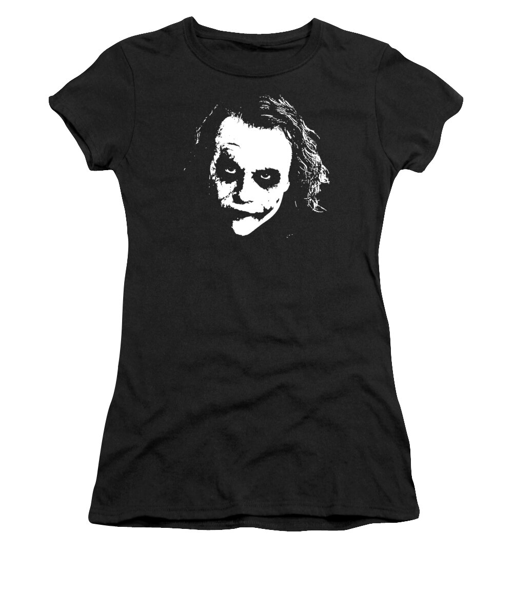 Joker Women's T-Shirt featuring the digital art Joker by Megan Miller