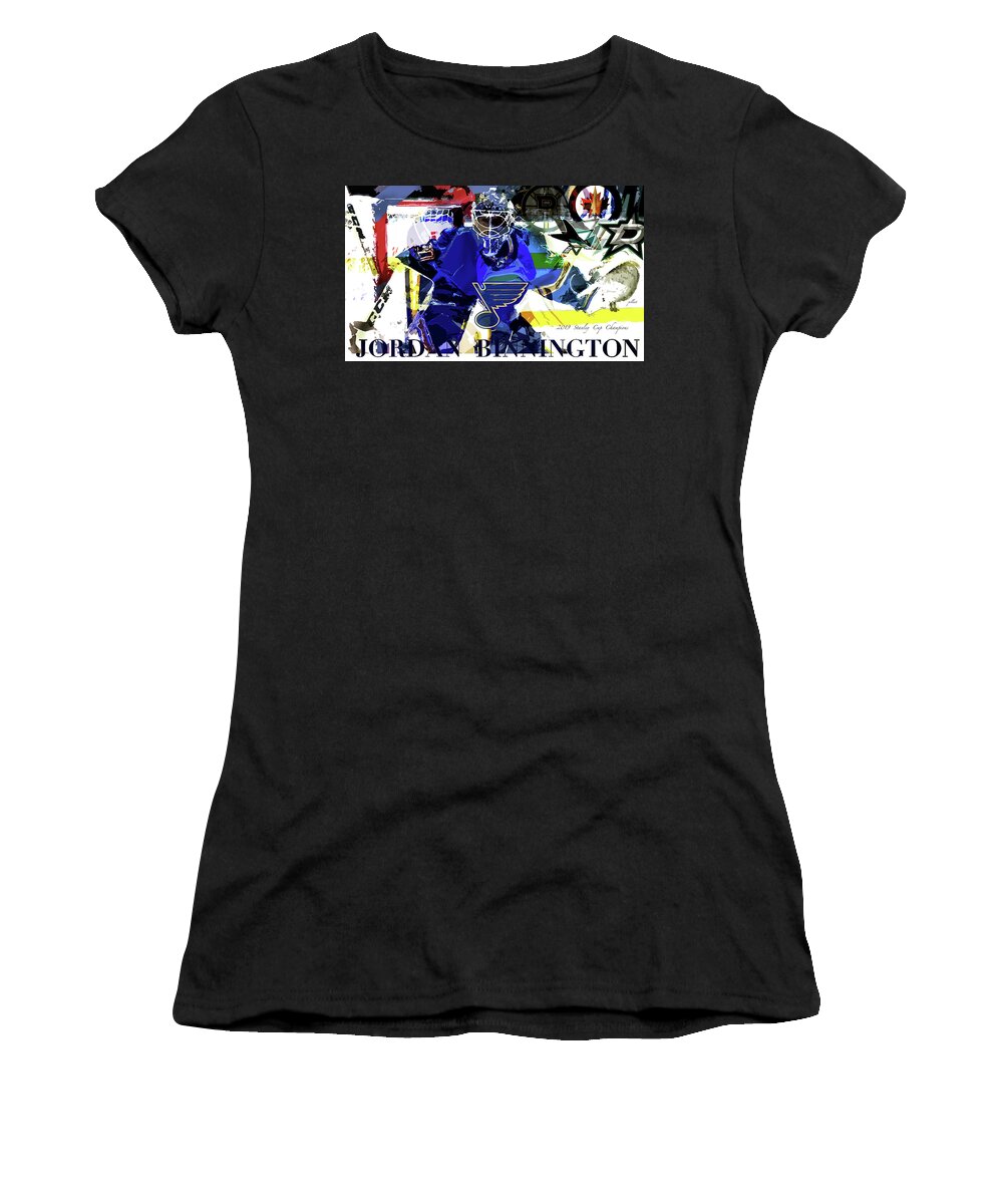 Jordan Binnington, St. Louis Blues Women's T-Shirt by Thomas Pollart -  Pixels
